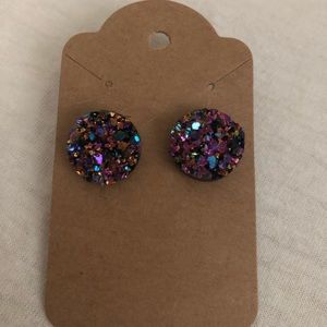 Colorful Druzy Earrings